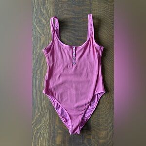 l*space Float On Ribbed One Piece Swimsuit Pink Size 10